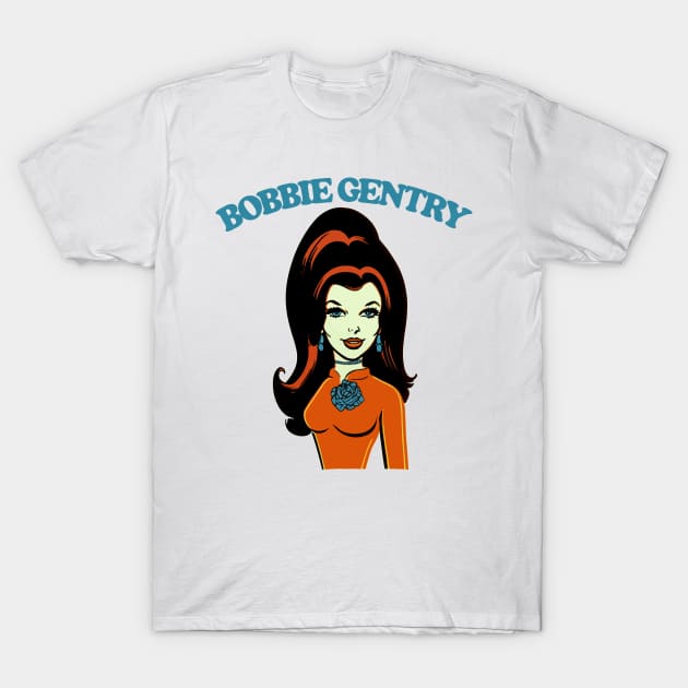 Bobbie Gentry / Retro Style Fan Design T-Shirt by DankFutura